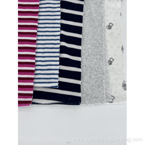 Printed Stripe Velvet Fabric Vibrant Colors and Patterns